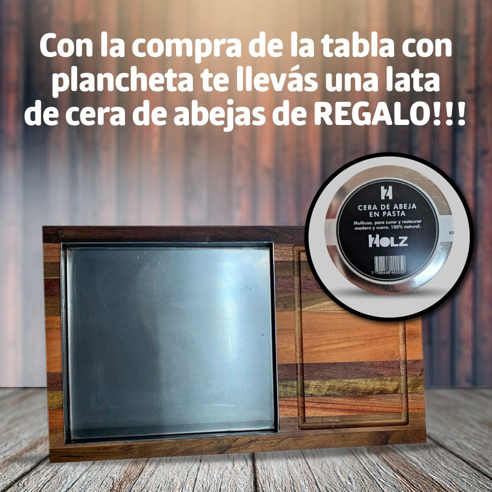 Tabla con Plancha de Hierro Holz