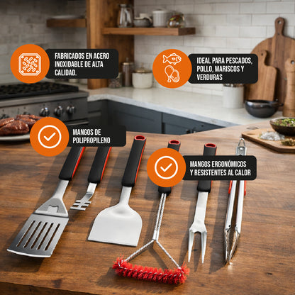 Set de Parrilla de 6 Piezas Holz